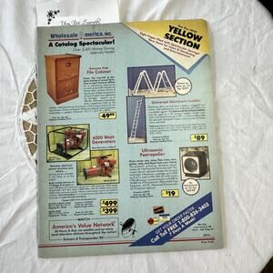 Wholesale America Inc #8705 vintage yellow section home items tools